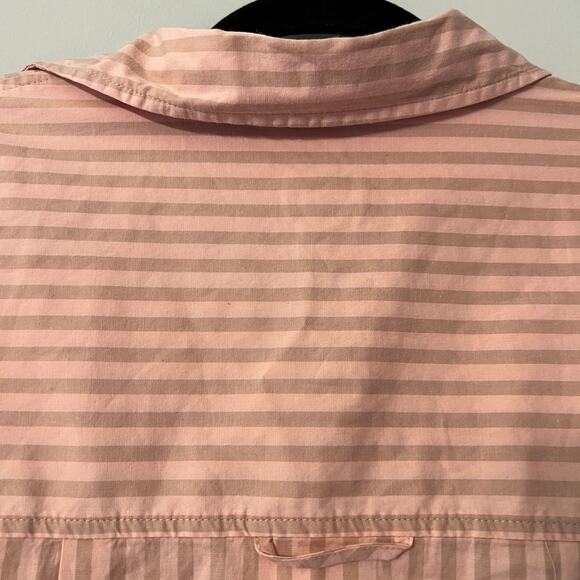A New Day Women's Coral Long Sleeve Oversized Button Down Shirt - Medium - NWT - Picture 8 of 11